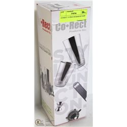 CO-RECT 13 PIECE SS BAR SET NEW