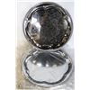 Image 1 : LOT OF 12, 14" CHROME ROUND PLATTER