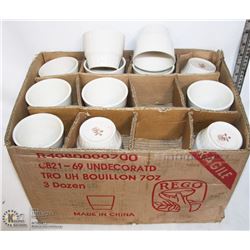 REGO 7OZ BOUILLON BOWLS- LOT OF 36