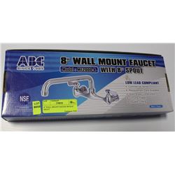 8" WALL MOUNT FAUCET WITH 8" SPOUT
