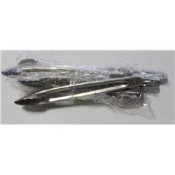 8 NEW 12" STAINLESS EXTRA HEAVY DUTY TONGS