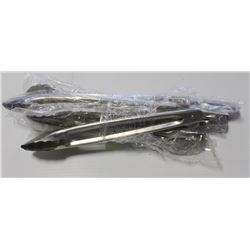 8 NEW 12" STAINLESS EXTRA HEAVY DUTY TONGS