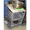 Image 1 : 6 SLOT SERVICE CART W/ CAN OPENER & BUN PANS