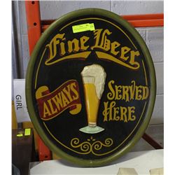 COLLECTIBLE FINE BEER SIGN