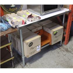 4FT STAINLESS STEEL PREP-TABLE-NEW
