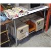 Image 1 : 4FT STAINLESS STEEL PREP-TABLE-NEW