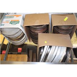 4 BOXES OF ASSORTED PIZZA PANS