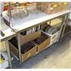 Image 1 : 24" X 48" STAINLESS STEEL PREP-WORK TABLE-NEW