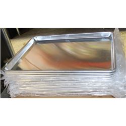 ON CHOICE: 1/2 SIZE ALUMINUM BUN PANS - LOT OF 12
