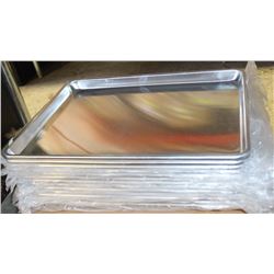 ON CHOICE: 1/2 SIZE ALUMINUM BUN PANS - LOT OF 12