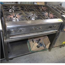 IMPERIAL 6 BURNER GAS STOVE ON STAND 36"X30"X36"