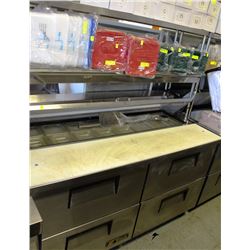 5FT 4-DOOR TRUE REFIGERATED PREP-STATION W/