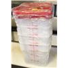 6QT INGREDIENT BINS - LOT OF 4. ON CHOICE: