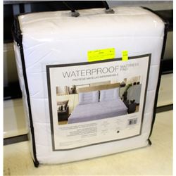 KINGSIZE WATERPROOF MATTRESS PAD DEEP POCKETS