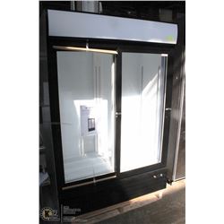 ME#1) DOUBLE SLIDING GLASS DOOR COOLER