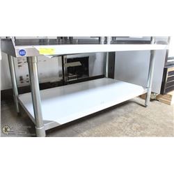 ME#4) 30"X48" S/S EQUIPMENT STAND WITH GALVANIZED