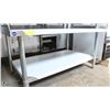 ME#4) 30"X48" S/S EQUIPMENT STAND WITH GALVANIZED