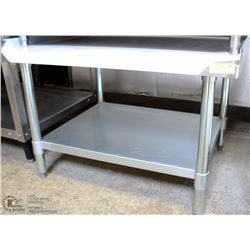 ME#2) 30"X24" S/S EQUIPMENT STAND WITH GALVANIZED