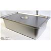 ME#11) S/S FOOD PAN FULL SIZE 6" DEEP WITH LID