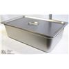 ME#11) S/S FOOD PAN FULL SIZE 6" DEEP WITH LID