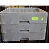 LOT OF 3 MODIFIED DISHWASHER PEG RACKS GRAY