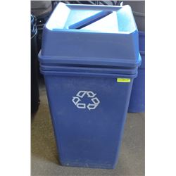 RUBBERMAID RECYCLE BINS BLUE - SQUARE ON CHOICE: