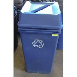 RUBBERMAID RECYCLE BINS BLUE - SQUARE ON CHOICE: