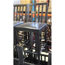 APPROX66 BLACK SOLID-METAL PADDED-SQUARE BARSTOOLS