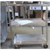Image 1 : 3 TIER STAINLESS STEEL FOUR WHEEL CART