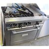 Image 1 : US RANGE 4-BURNER / 12"GRILL COMBO OVEN