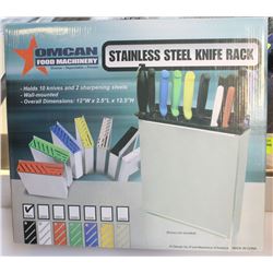 12" X 12" OMCAN KNIFE RACK (BLACK)