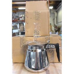 64OZ STAINLESS COFFEE DECANTERS (3)