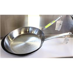 12.5" CARBON STEEL FRY PANS - LOT OF 2
