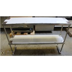 NEW 36" STAINLESS STEEL DOUBLE OVERSHELF