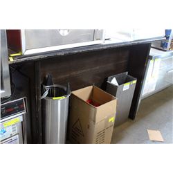 6 FT X 42"  BLACK WOODEN COUNTERrt