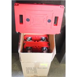 BOX OF 5 PLASTIC MINI MULE DOLLIES