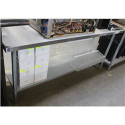 6 FT STAINLESS STEEL PREP-TABLE