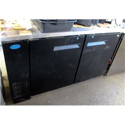 ICB 2-DOOR BACKBAR STAINLESS STEEL COOLER-NEW
