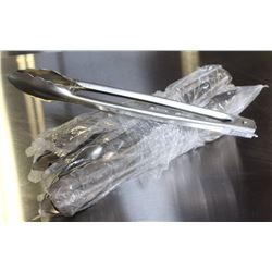 8 NEW 12" STAINLESS EXTRA HEAVY DUTY TONGS