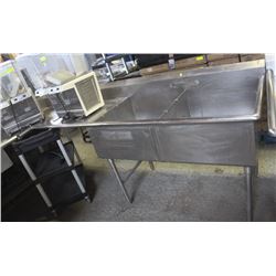 STAINLESS STEEL DISHPIT WITH RUN OFF