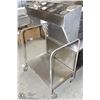 Image 1 : STAINLESS STEEL MOBILE TRAY / SILVERWARE CART
