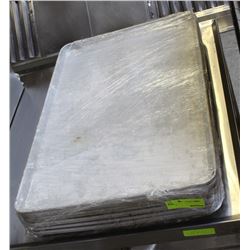 ON CHOICE:  LOT OF 10 ALUMINUM BACKING TRAYS