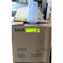 2 BOXES OF PLASTIC GLASSES