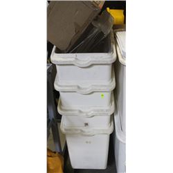 LOT OF 4 INGREDIENT BINS 13" WIDE