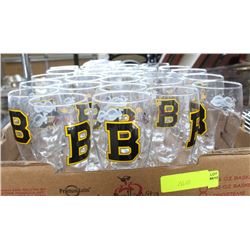 FLAT OF HOCKEY THEME BEER GLASSES-ON CHOICE-