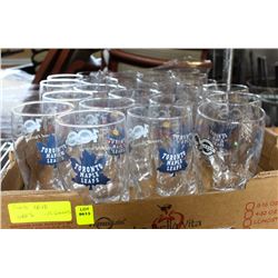FLAT OF HOCKEY THEME BEER GLASSES-ON CHOICE-