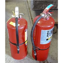 ON CHOICE:  LOT OF TWO 20LB FIRE EXTINGUISHERS