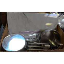 LOT OF KITCHEN ITEMS AND ACCESSORIES - INCLUDES