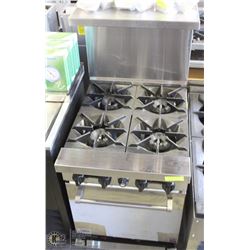 STRATUS 24" GAS RANGE 4 BURNER WITH OVEN  NEW