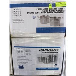 16QT HD STOCK POT WITH STEAMER NEW